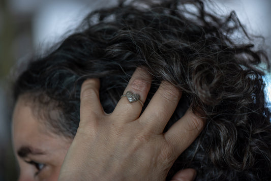 טבעת לב מרוקע