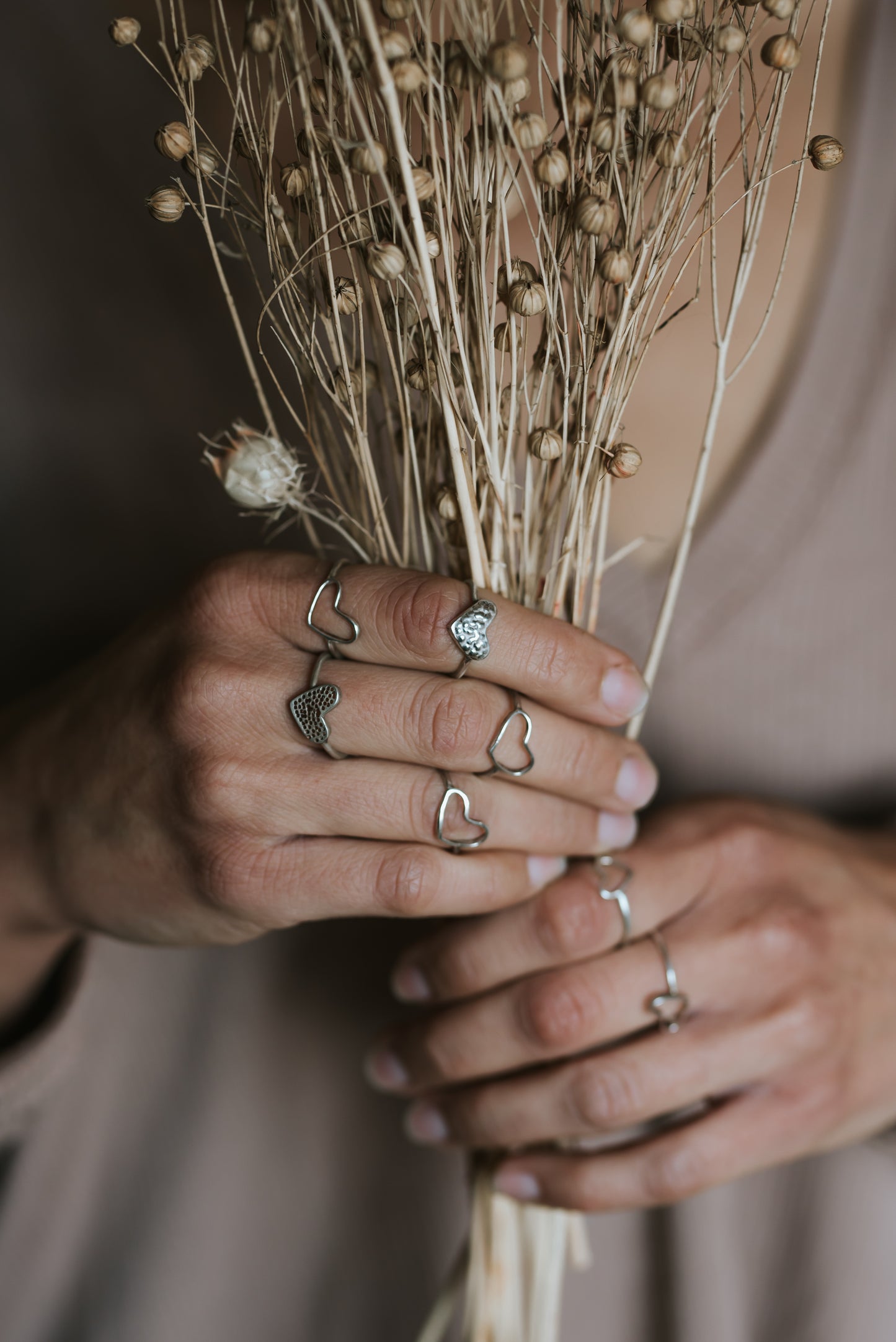 טבעת מסגרת לב