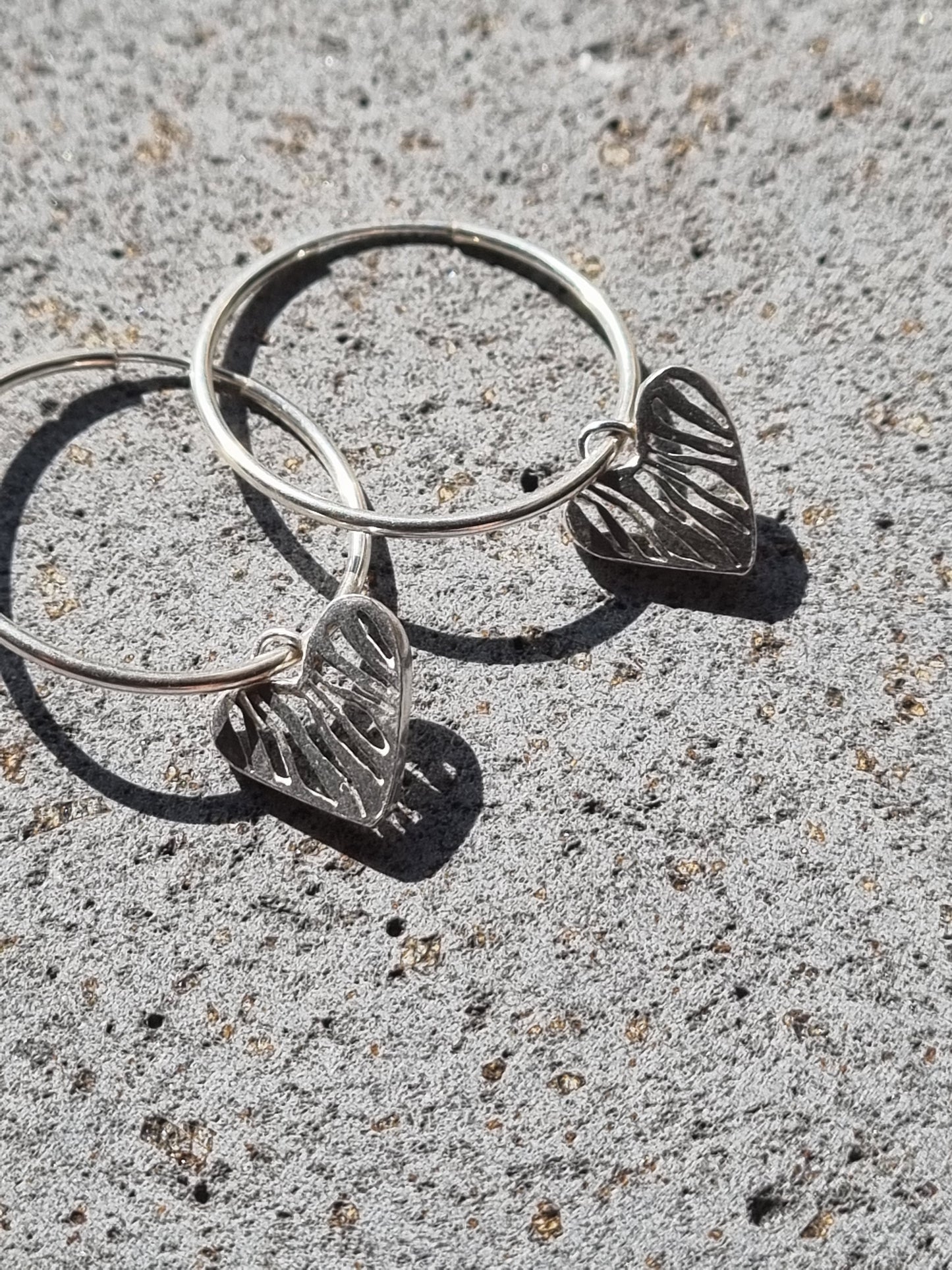 עגילי חישוק לב דני